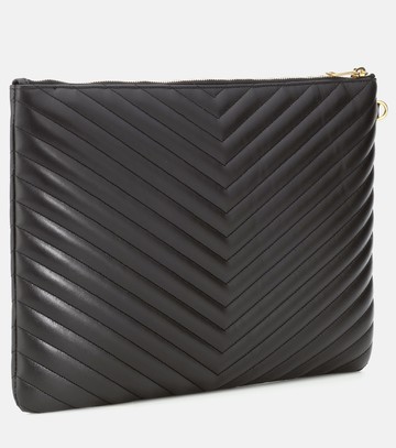 Saint Laurent Cassandre matelassé leather clutch