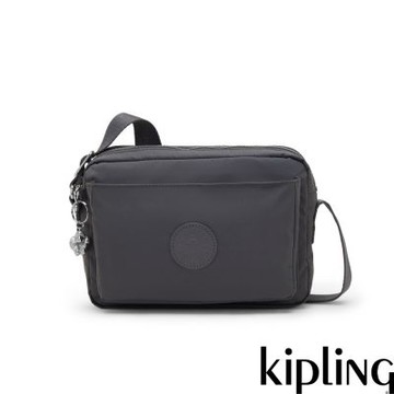 Kipling 月光灰多層隨身斜背包-ABANU M