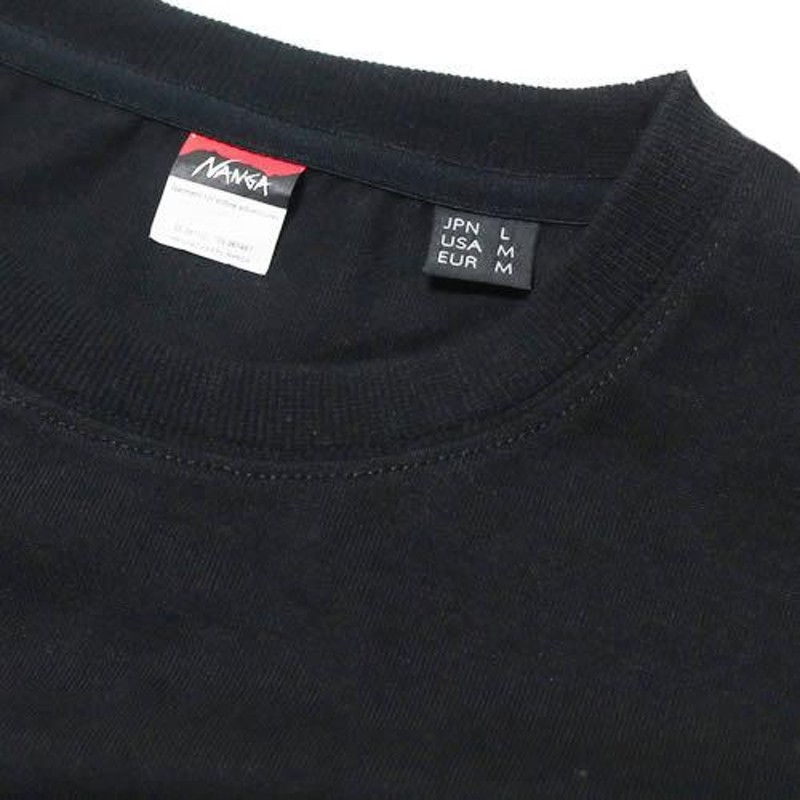 新品　23SS　NANGAナンガ　MTロゴTシャツ　黒　L