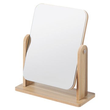 comet Home 木質桌上化妝鏡 21 x 9.3 x 25cm  木色