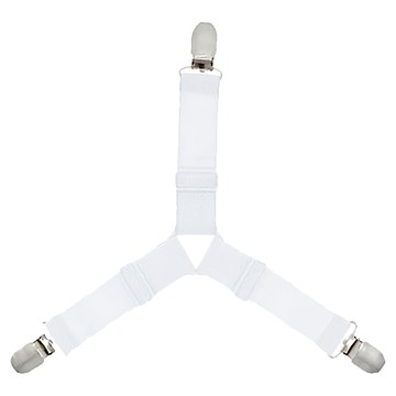 床單固定器 Set 8條 彈力尼龍材質  白色