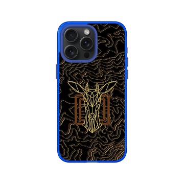 iPhone 15 Pro Max Clear 激光藍 - 花生騷 WasangShow - DAYA等高線