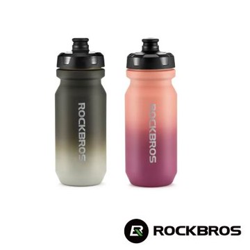 《ROCKBROS洛克兄弟》噴射水壺 Rockbros 漸層600ml(水壺/防塵蓋/補水/戶外/運動/單車/旅遊)