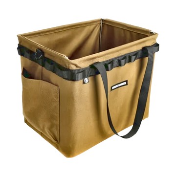 BROOKLYN WORKS 布魯克林 鋼架收納袋 900D Polyester材質 加厚Polyester織帶  Brown  1個