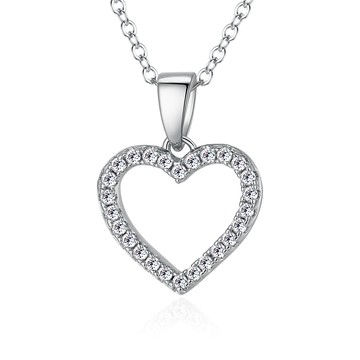 925純銀項鍊．璀璨之心．愛心．女．八心八箭．生日禮物．CS5021