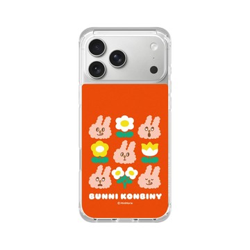 iPhone 17 Pro Max ClearX (MagSafe 兼容) 晶透白 - Bunni Konbiny - 花現 MOGU
