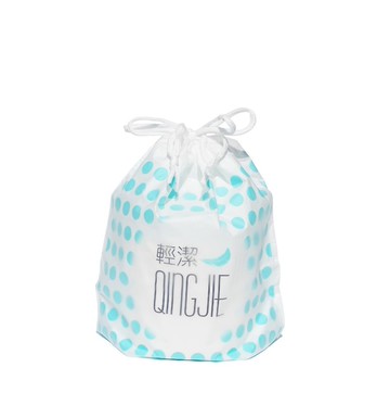 輕潔QingJie洗臉巾/護理巾－加大洗臉巾束口袋77抽/單入