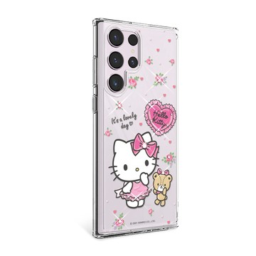 APBS 三麗鷗 Samsung S26/S25/S24/S23系列 輕薄防摔水晶彩鑽手機殼-凱蒂好心情