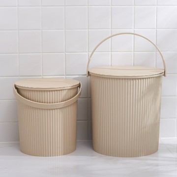 大號水桶 家用加厚幼兒園可坐浴室 洗澡 洗衣手提塑料 洗車釣魚桶 帶蓋子