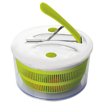 ibili 手壓式蔬菜脫水器  1個  白色 ＋ 綠色  直徑24cm