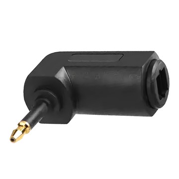 UniSync 光纖數位90度L型方口轉圓口轉接頭  單一產品  2個