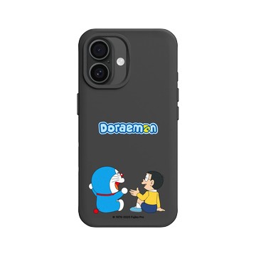 iPhone 16 SolidX 黑 - 哆啦A夢 Doraemon - 和大雄一起做什麼都開心