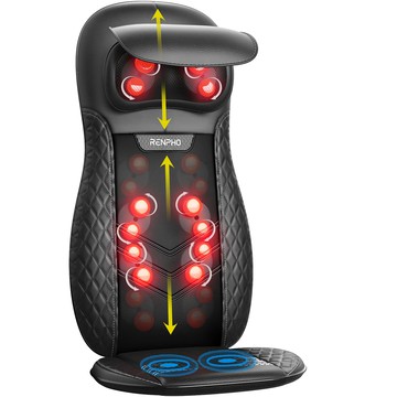 RENPHO 指壓頸背按摩靠墊  RF-BM066  黑色