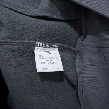 安踏正品秋冬休閑連帽加厚保曖藍球青年潮流男運動衛衣152341714