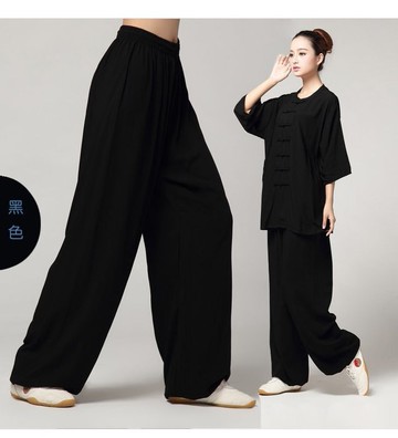 ~廣隆~ (*見說明-灰)太極拳 (3組拉鍊)棉質運動褲 功夫褲 燈籠褲 武術 瑜珈 禪坐 休閒 運動 練習褲 練舞褲 練功褲