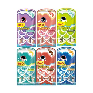 me-o咪歐【12入組】(15g*4支) 啾咪棒肉泥系列 (購買二件贈送寵喵樂-貓草玩具*1個隨機出貨)