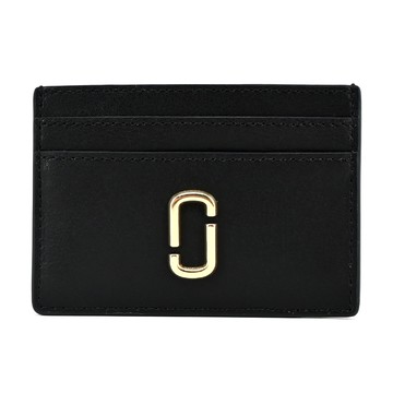 MARC JACOBS THE J MARC滑面皮革名片/卡片夾-黑