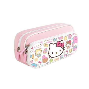 ✨臺灣出貨✨雙層幼兒園Hello Kitty筆袋網紅凱蒂貓小學生大容量新款文具袋盒