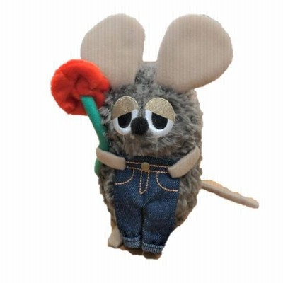 サンアロー レオレオニズフレンズ フレデリック(M) ぬいぐるみ ねずみ フレデリック × EDWIN ジーンズ持ち ぬいぐるみ ネズミ サン