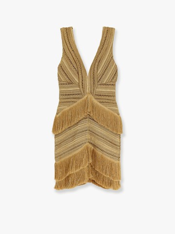 Pampas mini dress with embroidery and fringes - PATBO - gender_Woman