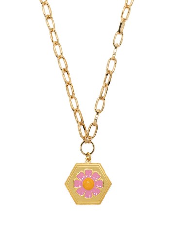 Wilhelmina Garcia - Daisy pendant necklace - women - 18kt Gold Vermeil - One Size