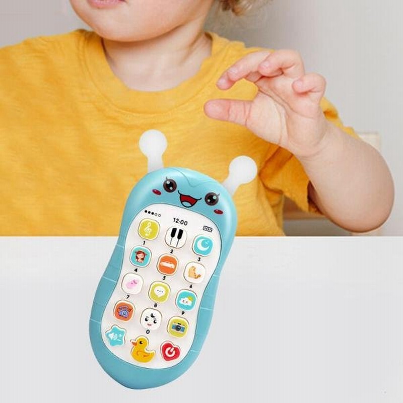 子供の携帯電話のおもちゃ赤ちゃんの電話のおもちゃ幼児のための15の歌ベイビーブルー 通販 Lineポイント最大get Lineショッピング