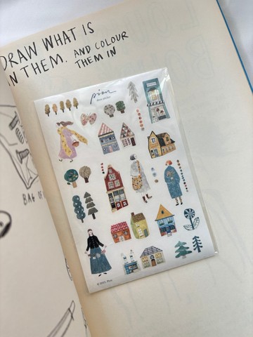 散步 / 和紙割型貼紙 (單張入)