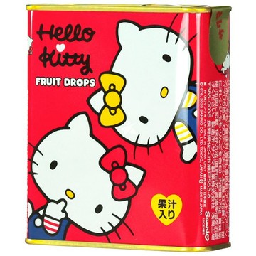 *貪吃熊*日本 Sakuma 佐久間 果汁糖 Hello Kitty版鐵盒裝 KT糖果 糖果 硬糖 古早鐵盒 kitty