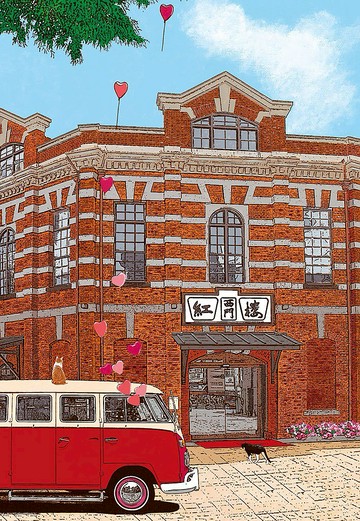 108片拼圖—百年紅樓