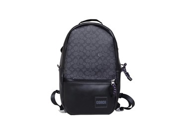 ~雪黛屋~COACH 後背包中容量國際正版保證進口防水防刮皮革品卡購證塵套提袋等候10-15日C879881