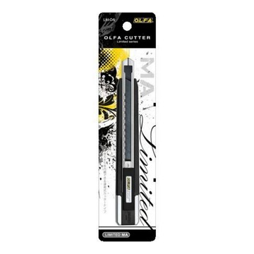 OLFA Limited黑刃美工刀Ltd-04(自動入刃,刀柄可裝5片連發截斷刀片;銀色切割刀