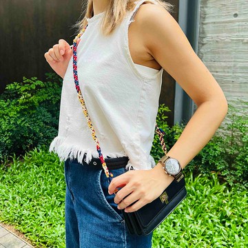 編織手機掛繩/電話繩/手腕/斜揹帶 | Outing Strap D | 紅藍