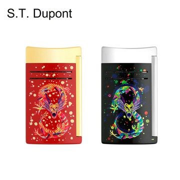 S.T.Dupont 都彭 MAXIJET系列 打火機 龍 勃根地紅/黑 20176/20177