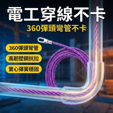 【台灣現貨】 電線穿線器 拉線器 電工布線器 穿孔器 電工穿線器