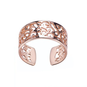 復古花紋鏤雕戒指  可調式戒圍