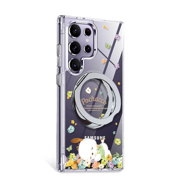 三麗鷗 S26/S25/S24/A56 軍規360旋轉磁吸立架手機殼-午覺帕恰狗