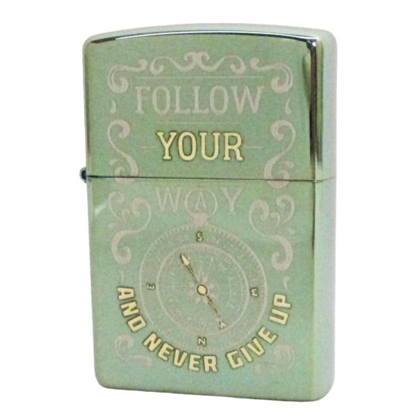 ZIPPO 同梱可能 ジッポー オイルライター USAデザイン Follow Your Way