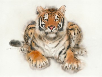 畫家林順雄/生肖老虎畫作/藝術微噴畫布/SunLin獨家限量授權