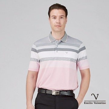 Emilio Valentino 范倫鐵諾 男短袖POLO衫吸濕排汗 彈力抗UV  (21-5V9810)
