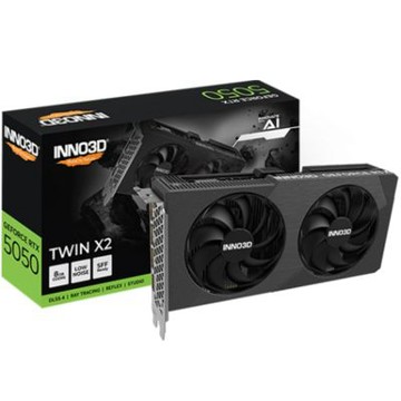 映眾 RTX 5050 8GB GDDR6 TWIN X2 (std:2572MHz/雙風扇/長22.5cm)