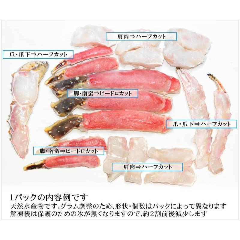 ギフト カニ かに 蟹 タラバガニ 刺身 生食OK 生タラバガニ 2kg (1kg×2個) カット済 無添加 化粧箱入 海鮮 セット 送料無料