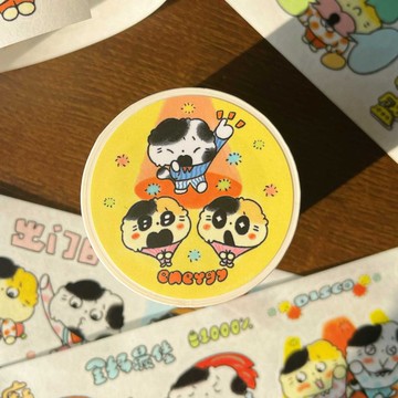 【高能量小日常】手帳拼貼模切/可愛貓貓和紙膠帶/手賬紙膠帶
