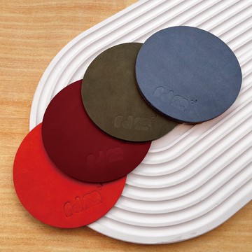 真皮皮革雙面杯墊