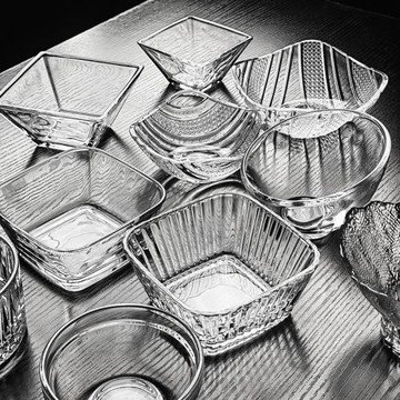 2025新款水晶玻璃碟小碟子小碗精致果盤家用輕奢高檔高級感高顏值