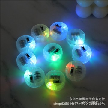 ☀️臺灣出貨☀️批髮直拍LED電子小燈泡手工紐扣燈珠帶開關圓形小彩燈閃光模型燈 WMXT