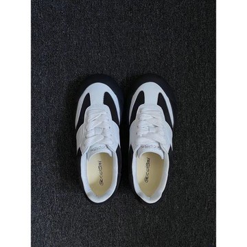 2026年春季大碼鞋白敬亭同款小白鞋厚底蓬蓬鞋休閑熊貓胖德訓鞋子