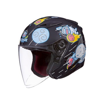 【SOL Helmets】SO-7E開放式安全帽 (鯊魚先生_星空黑) ｜ SOL安全帽官方商城｜雙D扣／排齒釦
