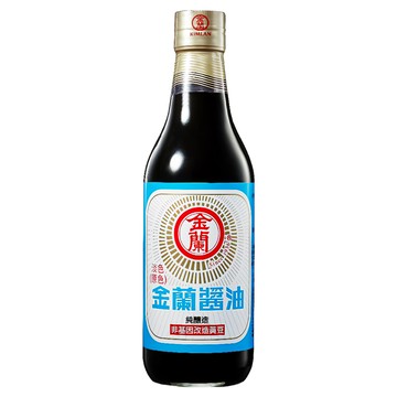 KIMLAN 金蘭 淡色醬油 適合白肉、海鮮料理 非基因改造黃豆  590ml  1瓶