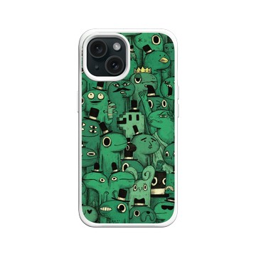 iPhone 15 SolidX 白 - 怪奇事物所 Incrediville - 所長密集恐懼症