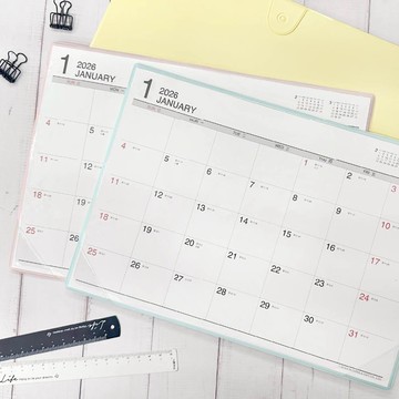 🌟臺灣出貨🌟 日曆 月曆 新款2026桌面墊B5簡約辦公學習規劃月曆計劃表臺灣四季A4吊歷
